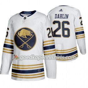 Buffalo Sabres Rasmus Dahlin 26 50th Anniversary Adidas 2019-2020 Wit Authentic Shirt - Mannen